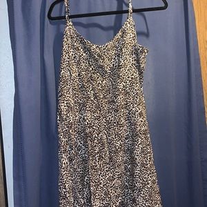Cheetah Print Spaghetti Strap Dress